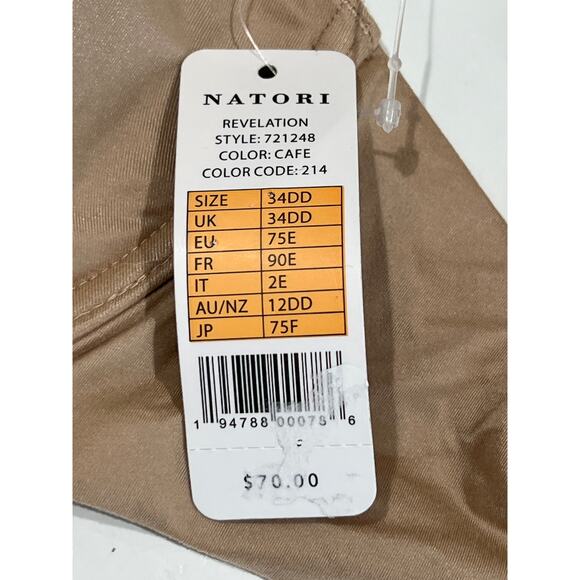 Natori Revelation Wired T-Shirt Bra Womens Size 34DD Style 721248 Color Cafe $70 - Picture 5 of 6